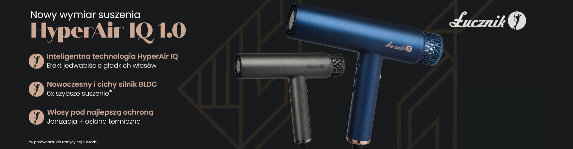 Suszarki Łucznik HyperAir IQ 1.0 z silnikiem BLDC