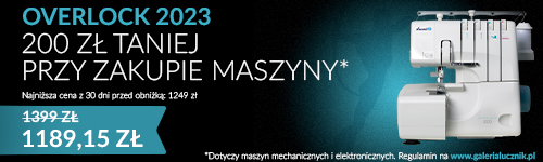 200 zł rabatu na Overlock 2023