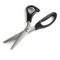 Zickzackschere 24 cm, schwarz