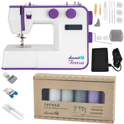 Maszyna do szycia Teresa z dedykowanym zestawem nici