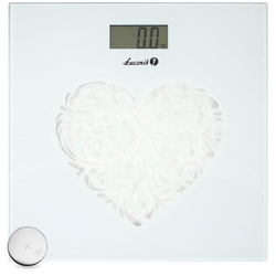 Bathroom scale BS-973 W1- white heart