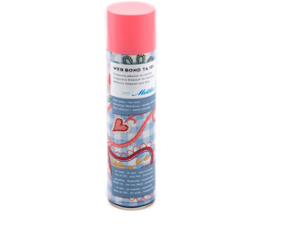 Temporary spray adhesive for fabric