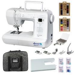 Malvina 2070 sewing machine with table, thread and needles