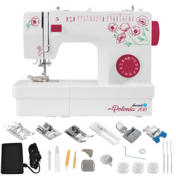 Lucznik Polonia 2018 sewing machine with a set of feet