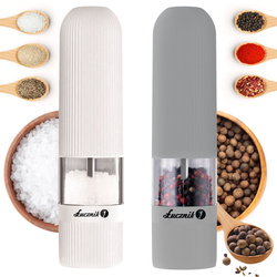 Electric Spice Grinders with LED Łucznik PM-102 White and Light Gray