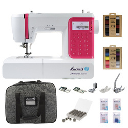 Patrycja 2090 sewing machine with carrying case, set of thread, needles, feet and bobbins