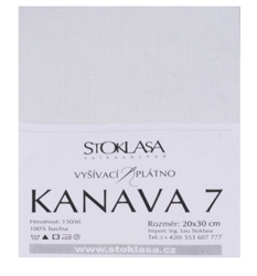 Embroidery fabric KANAVA white 20x30 cm 46 meshes