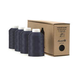 Lucznik Elastic overlock thread set - Navy blue