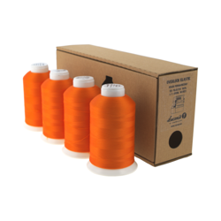 Lucznik Elastic overlock thread set - Orange