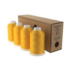 Lucznik Elastic overlock thread set - Yellow