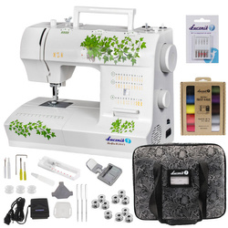 Lucznik Zofia II 2015 sewing machine with case, thread, needles and bobbins
