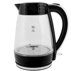 PK-2018 electric glass kettle - black