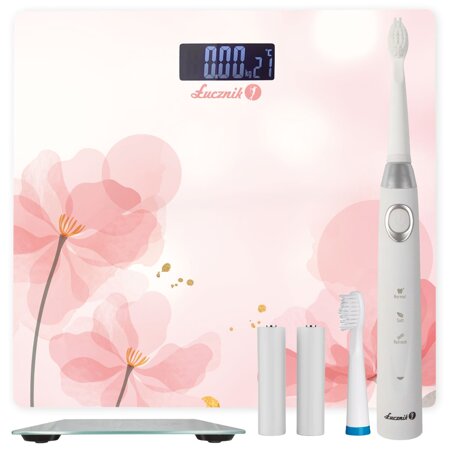 Electronic bathroom scale BS-973 W14 - plumeria