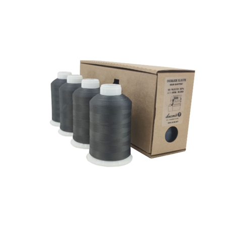 Lucznik Elastic overlock thread set - Graphite