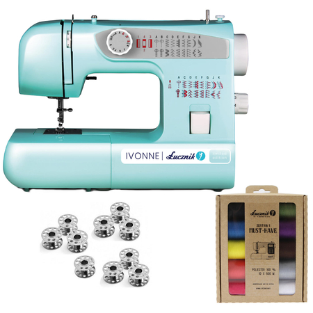 Lucznik IVONNE sewing machine with thread and bobbin set