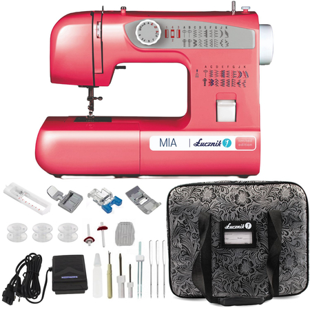 Lucznik MIA sewing machine with carrying case