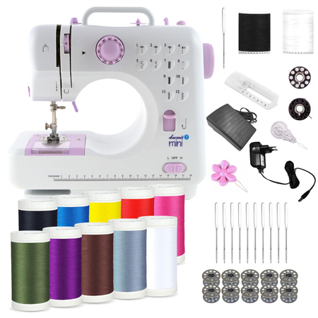 Lucznik Mini sewing machine with accessory set