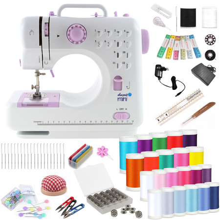 Lucznik Mini sewing machine with accessory set