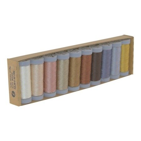 Lucznik embroidery thread set: Latte - viscose