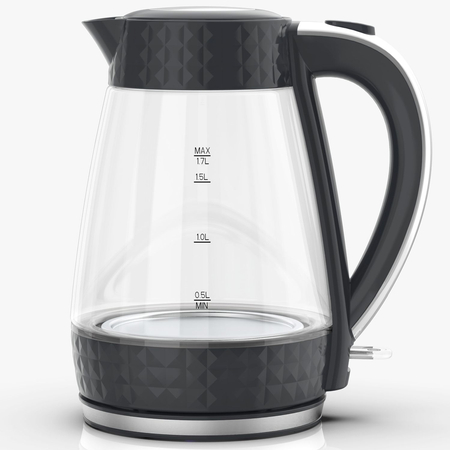 PK-2018 electric glass kettle - black