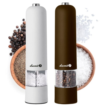 Salt and pepper grinders PM-101 white and chocolate