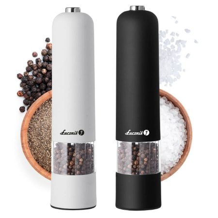 Salt and pepper mills PM-101 white and black