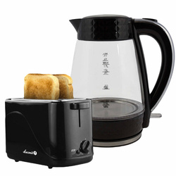 TS-50 B Toaster und Wasserkocher Set PK-2018 schwarz