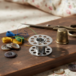 Metal bobbin for sewing machine (set of 25 pcs in a box)