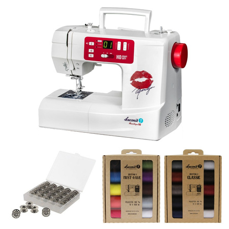 Marilyn 2018 HD sewing machine with thread and bobbin set