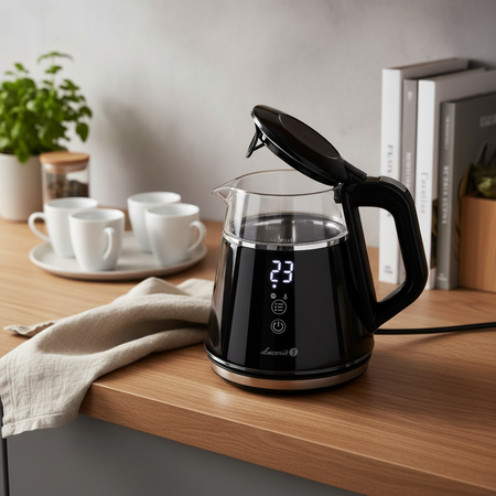 Electric Kettle Łucznik WK-2503 COMPACT+ Black 1L 1100 W