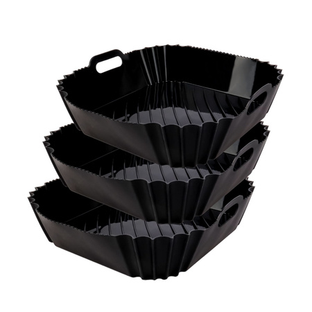 Silikonowy wkład Łucznik do frytkownicy beztłuszczowej Air Fryer zestaw 3szt.
