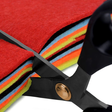 Nożyce krawieckie 29 cm czarne z prujką