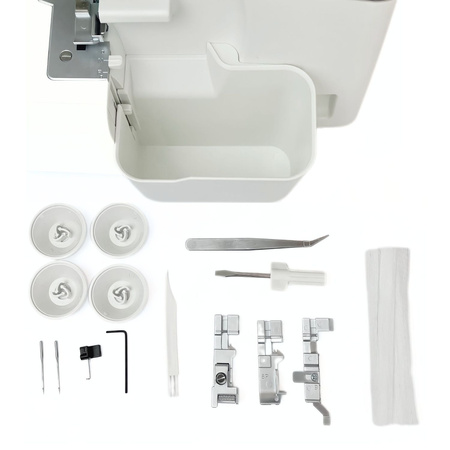 Overlock 2023 with set of 8 spools of regular thread