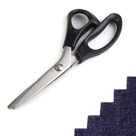 Zigzag Scissors 24 cm, Black