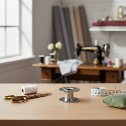 Kovové cívky pro šicí stroje (sada 50 ks v krabici)