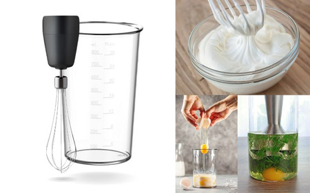 Blender ręczny Łucznik JK-1500 Titanium Black Extra Strong Deluxe Set OUTLET