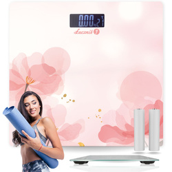 Elektroniczna waga łazienkowa Łucznik BS-973 W17 - Watercolor Garden
