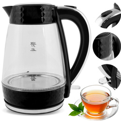 PK-2018 electric glass kettle - black