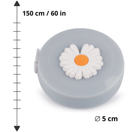 Self-retracting measuring tape DAISY