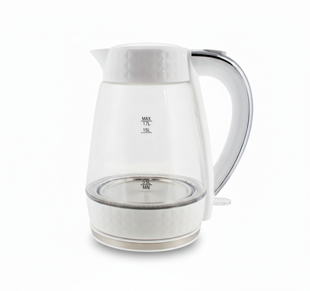 PK-2018 electric glass kettle - white