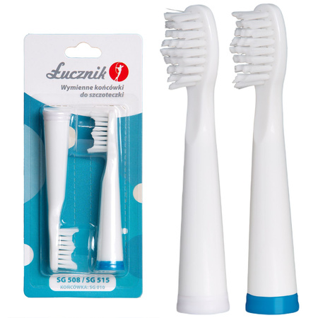 White tips SG-010 for sonic toothbrush SG-508 and SG-515