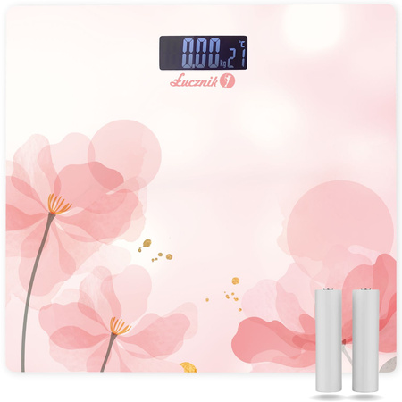 Electronic bathroom scale BS-973 W14 - plumeria