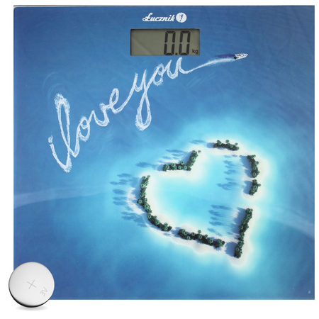 Electronic bathroom scale BS-973 W14 - plumeria