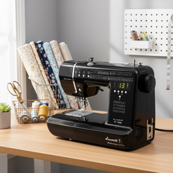 Łucznik maszyna do szycia Malwina 2070 Black Edition ze stolikiem