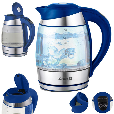 Łucznik czajnik z regulacją temperatury WK-2020 niebieski OUTLET