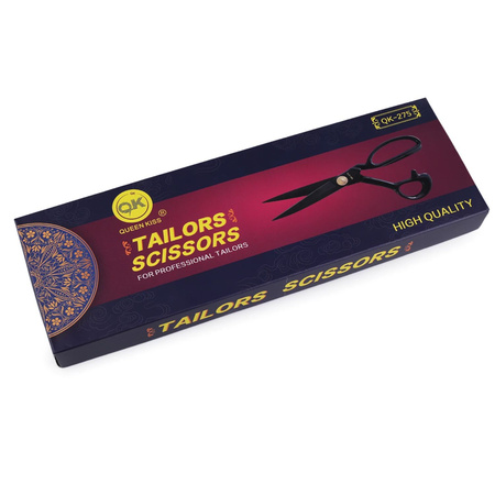 Krejčovské nůžky 24 cm, černé, s páráčkem