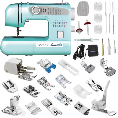 Lucznik MIA sewing machine with a set of feet