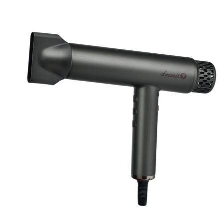 Suszarka do włosów BLDC Łucznik HyperAir IQ 1.0 Midnight Gray 1800W z funkcją jonizacji ujemnej