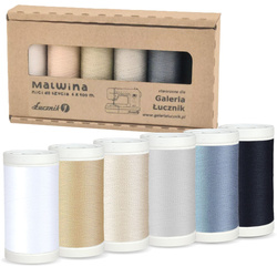 Zestaw nici do maszyny do szycia Łucznik Mini MALWINA