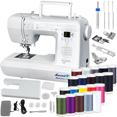 Malvina 2070 sewing machine with table and thread